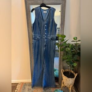 Jessica Simpson Blue Denim Jumpsuit
